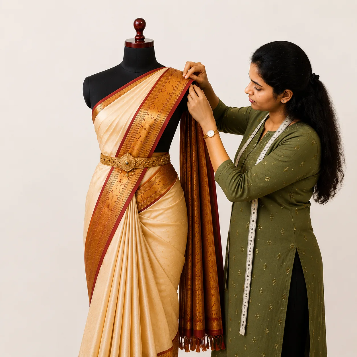 Student developing styling judgement at Kreative Sketch Fashion Studio